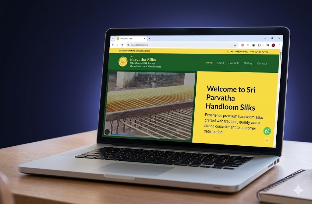 Sri Parvatha Silks Online Store Preview